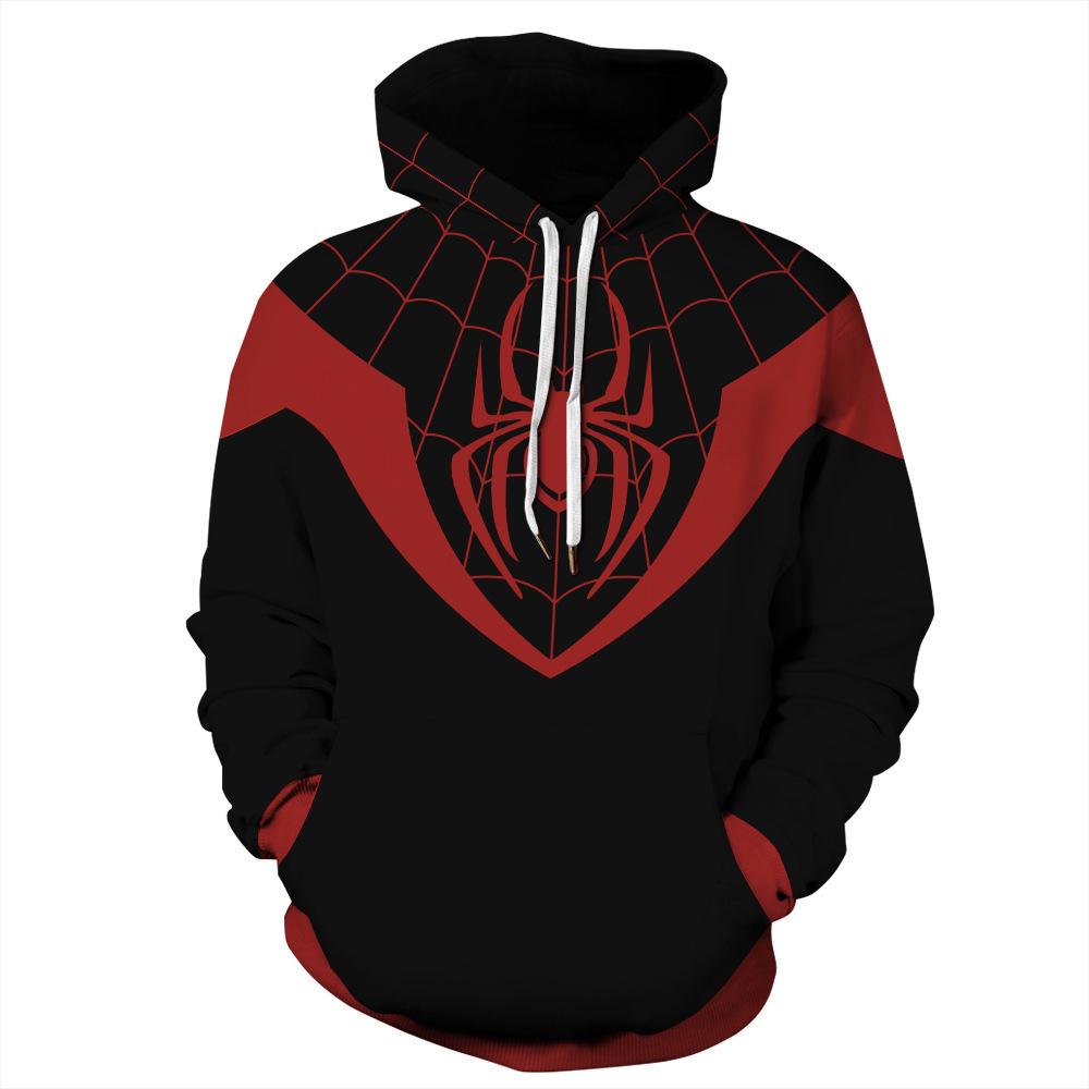 Digitaldruck Hoodie im Spider-Man Stil