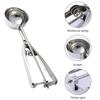 Stainless Steel Ice Cream Scoop with Spring Handle 3-in-1 Scooper  for Watermelon Mashed Potato Ice Cream Kitchen Tool