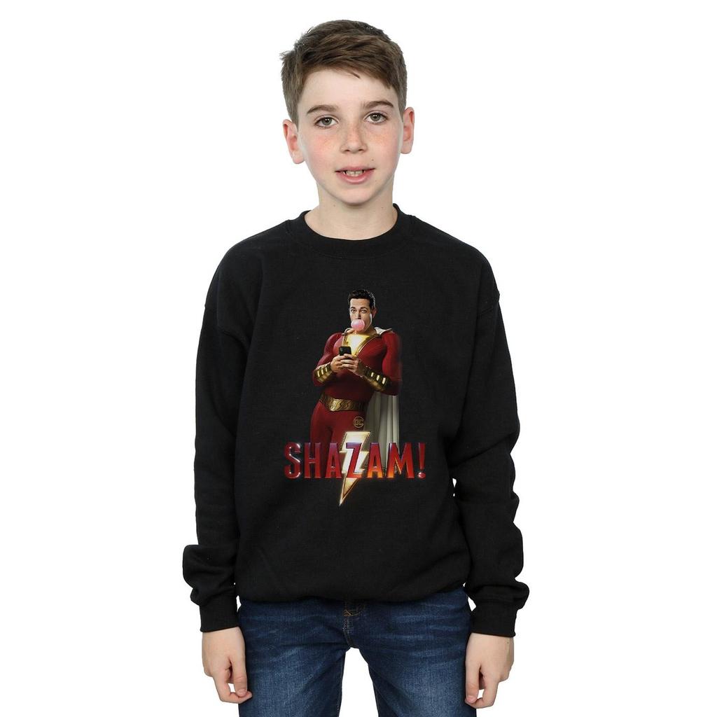 DC Comics Boys Shazam Bubble Gum Sweatshirt