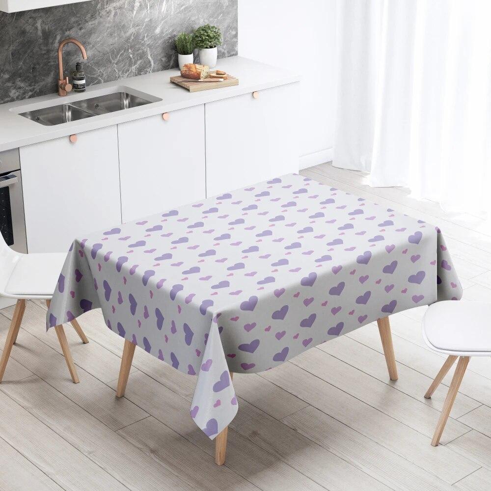 Cartoon Tablecloth Home Decor Stain Resistant Waterproof Table Decoration Rectangular Kitchen Fireplace Countertop
