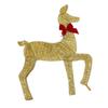 Deer Holiday Decoration Gold LED Easy Assembly 3 Piece Reindeer Family Decor for Xmas Festival Yard Decoration