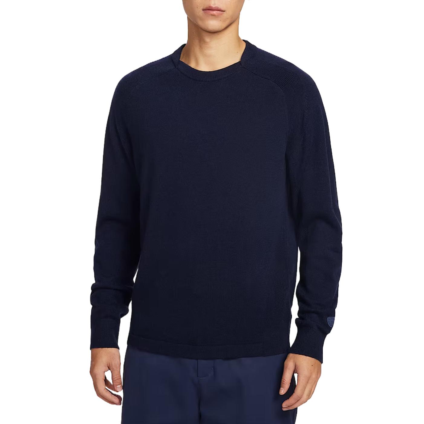 Nike Golf Clothing Men s University Dark Blue/Dark Navy Blue Crew Neck Moderate IB0289-419 M