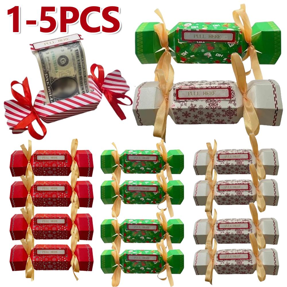 Christmas Surprise Money Pull Out Pouch DIY Cash Gift Pull Pouch Xmas Party Gifts Money Box Birthday Money Box For Cash Gift