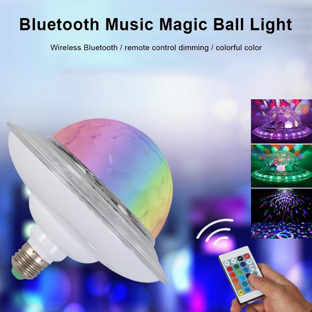 

Нове RGB сценічне світло, що обертається, Bluetooth, музична лампочка, світлодіодна кольорова кришталева літаюча тарілка, чарівна куля Li