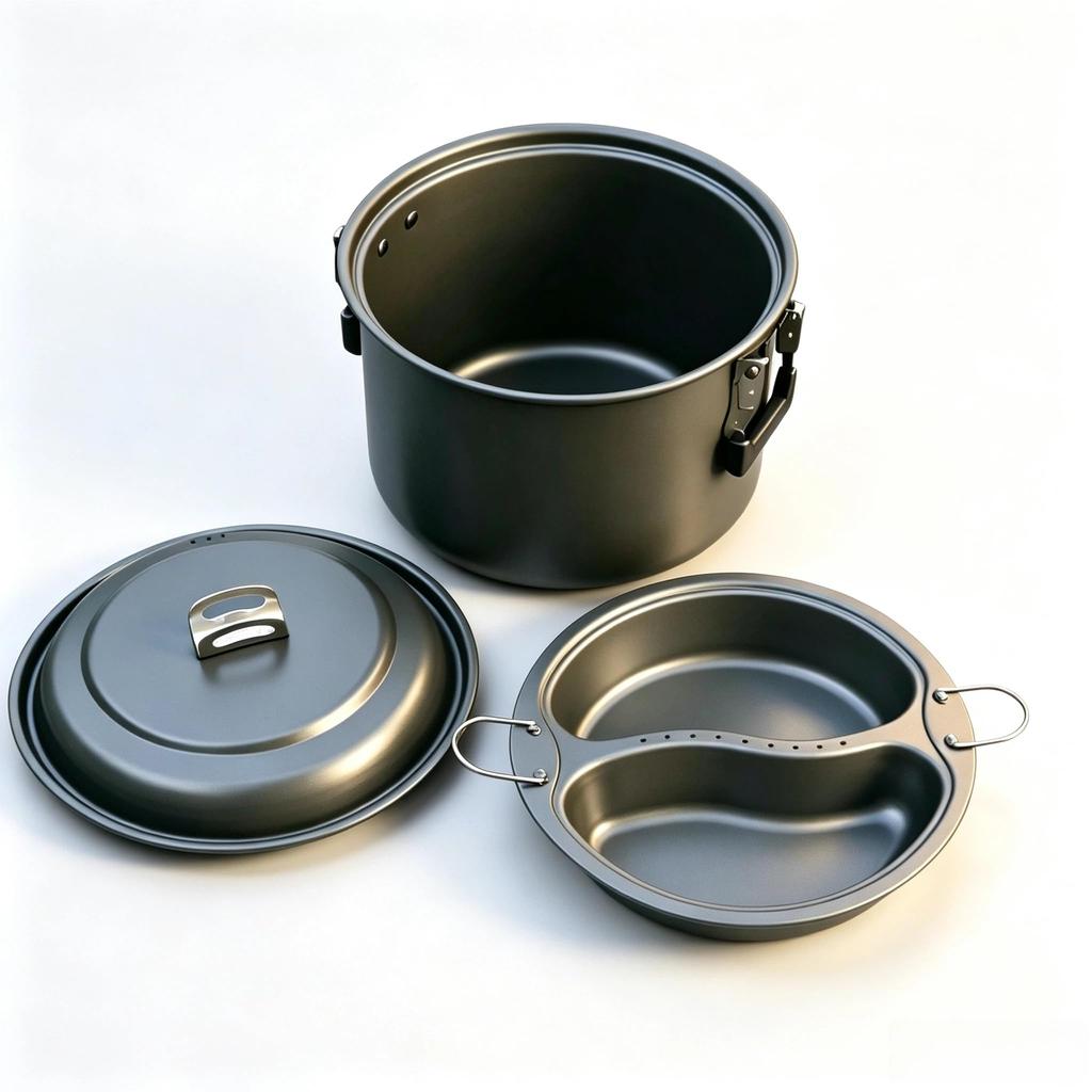 TUMECOS Outdoor Cookware Camping Cookware Travel Cookware Ideal for Outdoor Hot and Other Stackable for Easy Easy to Includes Storage Set, Set, Set,