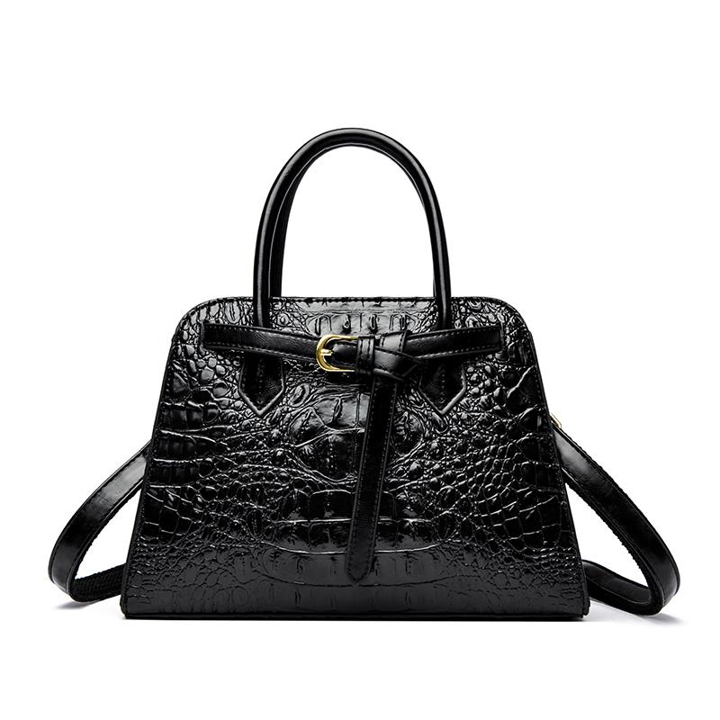 Fashion Luxury Crocodile Pattern Leather Women Tote Bags Large Capacity Ladies Handbag Winter Style Shoulder Crossbody Bag Purse