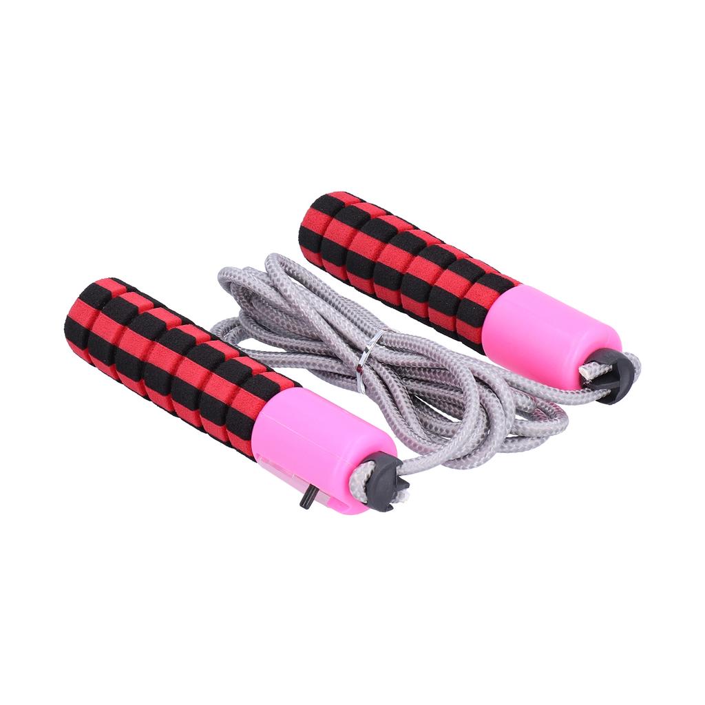 Unisex Jump Ropes with Electronic Counter Adjustable Counting Skipping Rope for ExerciseRed