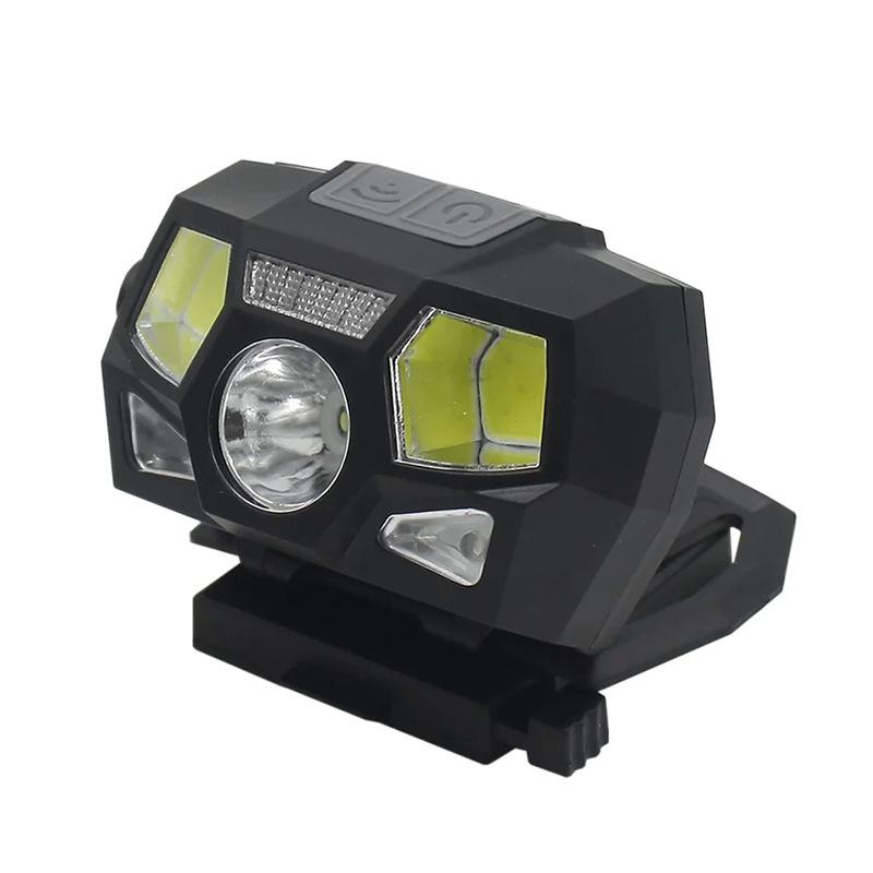 USB Rechargeable Waterproof Tactical Helmet Light - Induction Fishing & Rescue Headlamp