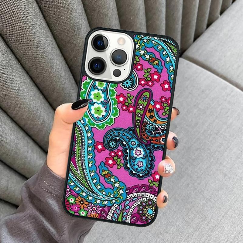 Floral Paisley Pattern Phone Case For iPhone 17 Air 16 16e 15 13 14 Pro Max 11 12 Plus 2022 MAX Shell Cover coque