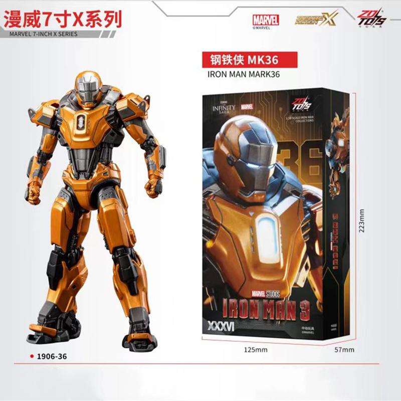 ZD Toys Залізна Людина Фігурка Марк 35 Червоний Снаппер Залізна Людина МК 24 МК 22 МК 47 Тоні Старк Фігурка Залізної Людини Екшн Колекційна Іграшка Подарунок