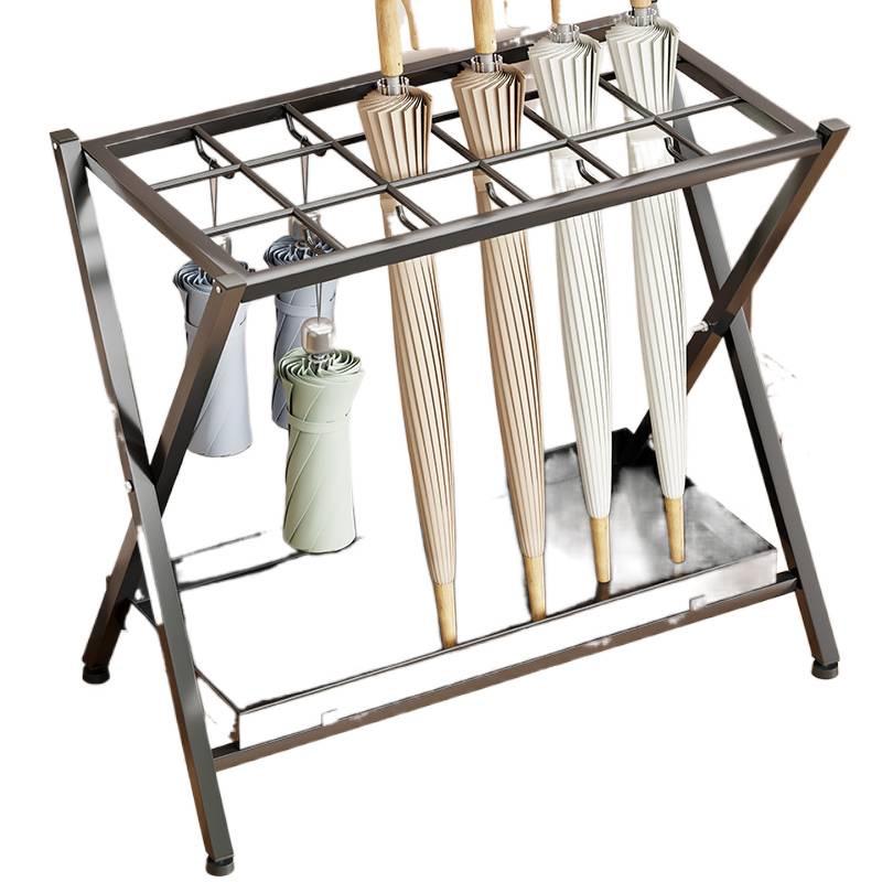 Hotel Lobby Umbrella Storage Rack with Draining