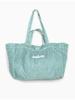 Imclaire Corduroy Shoulder Beach Bag Khaki