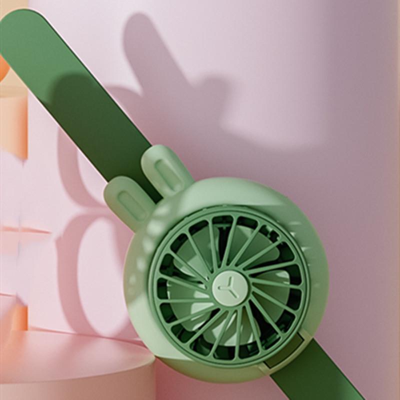 June 1st Children's Day Slap Bracelet Fan: Cute, Portable, Rechargeable, Student Wristband Mini Fan