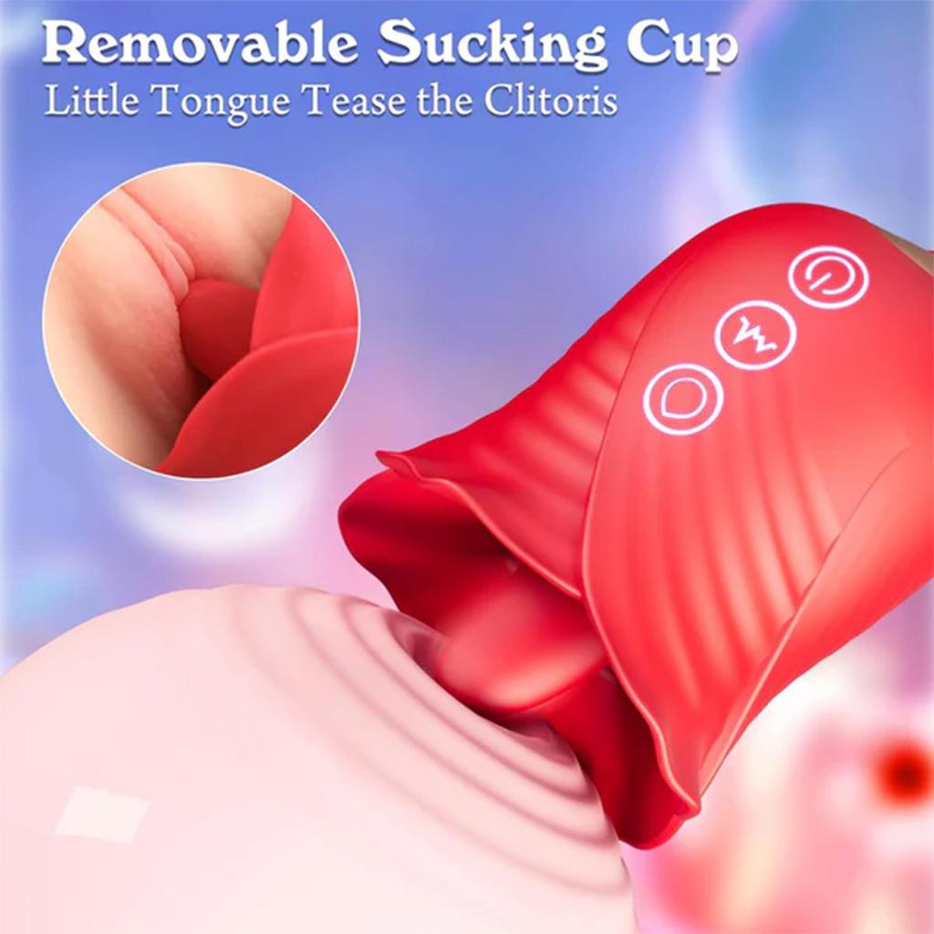 Female Sex Toys Sucking Vibrator Clitoral Vagina Vagina Pump Tongue Vibrator, 5 Vibrations and 10 Sucking Modes, Female Couples Sex Toys and Games