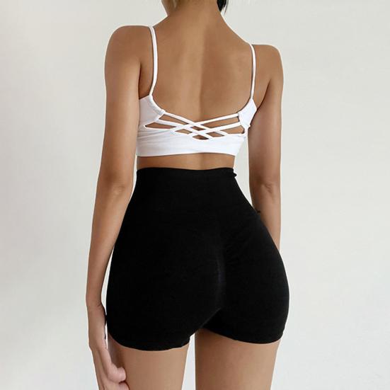 Pantaloni scurți sport pentru femei, cu talie înaltă, compresie, ridicare șold, strâns, elastic, control al burticii, uscare rapidă, talie elastică, pantaloni scurți de gimnastică pentru femei, haine de exercițiu