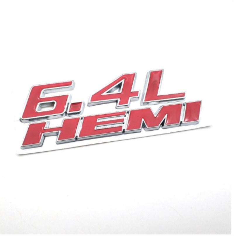 

3D металлический автомобильный Стайлинг 6.4L HEMI логотип значок наклейка боковое крыло авто эмблема наклейка для Do + dge A