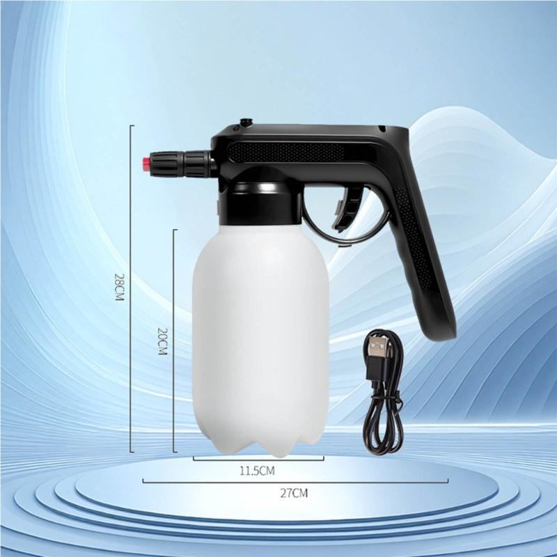 Electric Foam Sprayer Handheld Foam Sprayer Bottle Rechargeable for Car Washing Foam Cannons Car Detailing Accessories