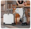 Lightweight 18-Inch Aluminum Carry-On Trolley with Quiet Wheels, Sturdy and Durable