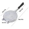 Heat Conduction Double Sided Frying Pan Aluminum Alloy Sandwich Maker  Baking Cooking