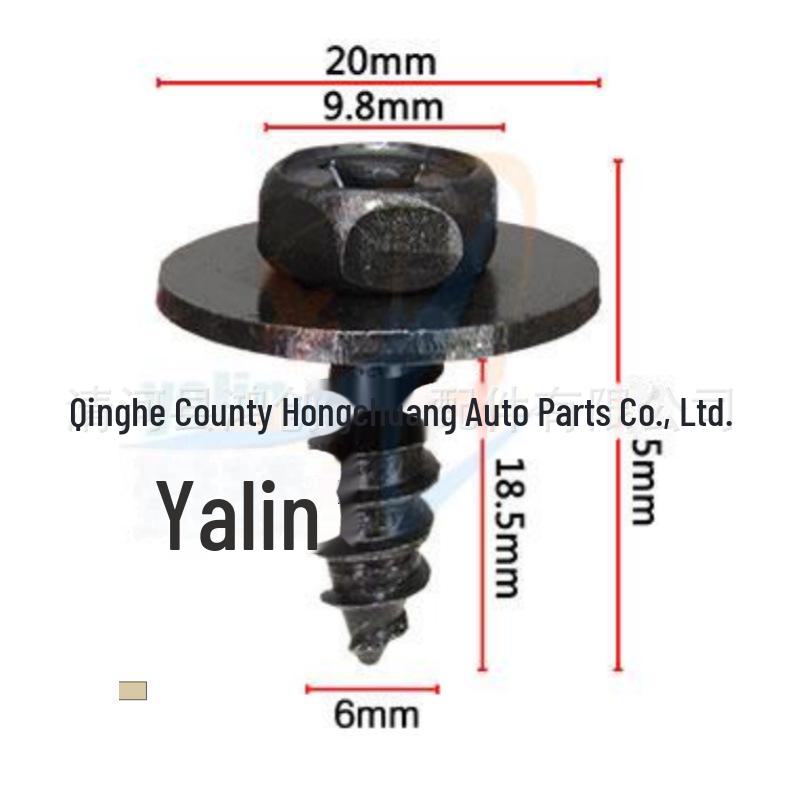 Tornillos autorroscantes para parachoques y guardabarros de Toyota Prius, RAV4, Camry.