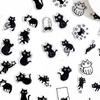 45pcs Kawaii Little Black Cat Decorative Boxed Stickers Scrapbooking Label Diary Stationery Album Phone Journal Planner
