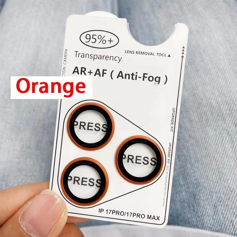 1Set Ultra HD Colorful Anti-Fog Glass Camera Protector Film For IPhone 17 Air Pro Max Anti-scratch Lens Cover Phone Accessories