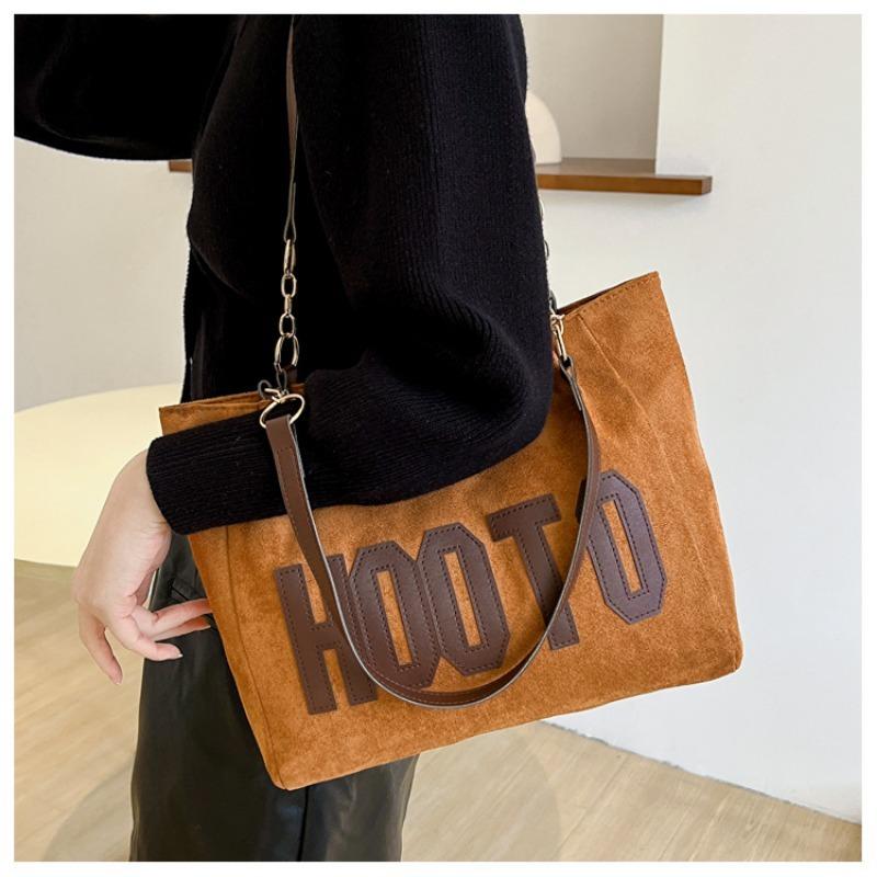 College Students In Class Shoulder Canvas Bag Large Bag Women's Large Capacity New Spring Commuter Tote Large Bag Women's Bag