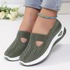 Women'S Shoes 2025 New Style, Breathable Knitted Shoes for Women, Trendy Lace-Up Sports Shoes for Cross-Border Trade