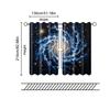 Filtering Curtains Excluding Rods Non Movable Without Batteries Blue Sky Galaxy Use Bedrooms Living Set Of 2 Made Polyester Bedroom Decor