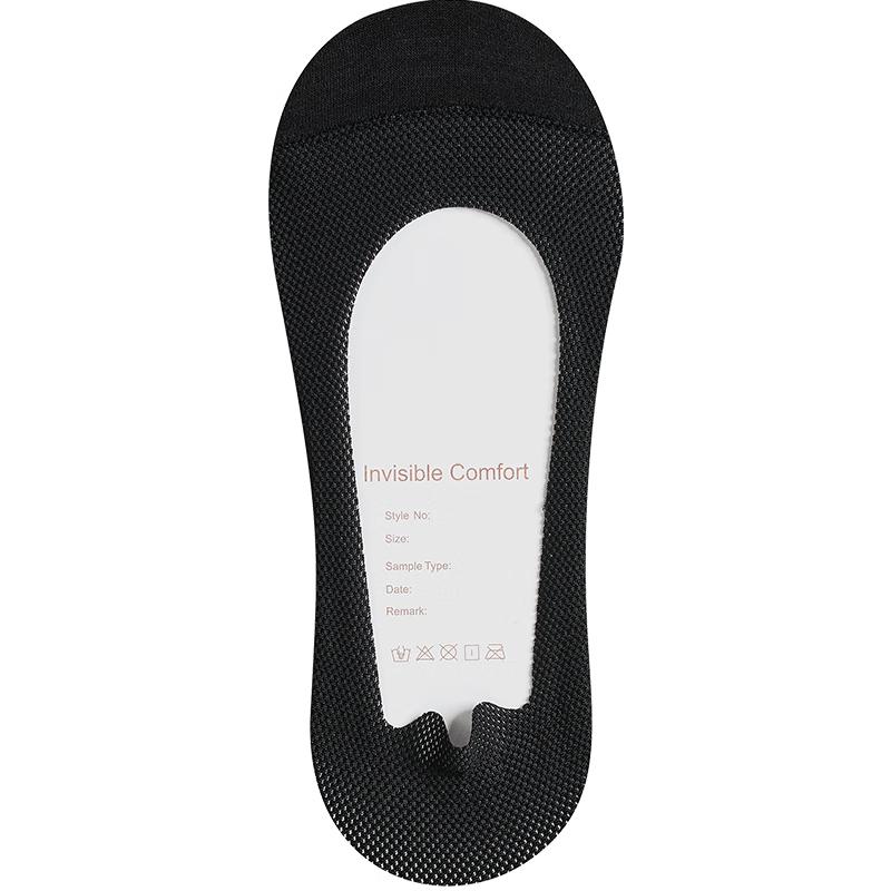 Xuezhongfei Women s Ice Silk Mesh No-Show Socks (5 Pairs) One Size