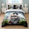 Edward Scissorhands Bedroom 3Pcs Bedding Set Soft Bed Sheet Pillowcases Home Bedding Decoration
