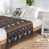 Llama Knit Throw Blanket throw blanket for sofa sofa bed Furry Blanket Quilt Blanket