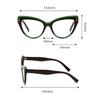 Fashion Rivet Anti-blue Light Cat Eye Reading Presbyopia Glasses Women Oversized FULL Frame Trendy Far Sight Eyeglasses