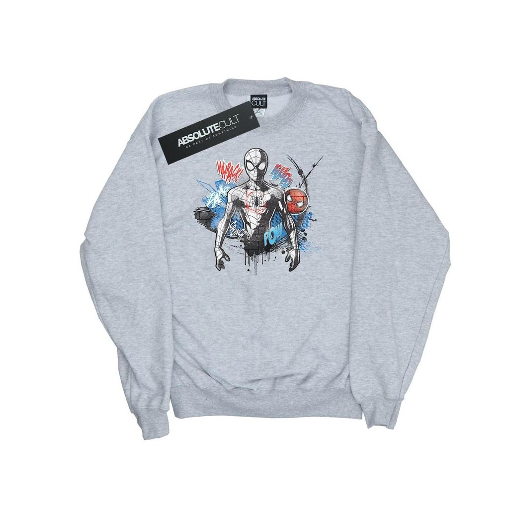 Marvel Mens Spider-Man Graffiti Pose Sweatshirt
