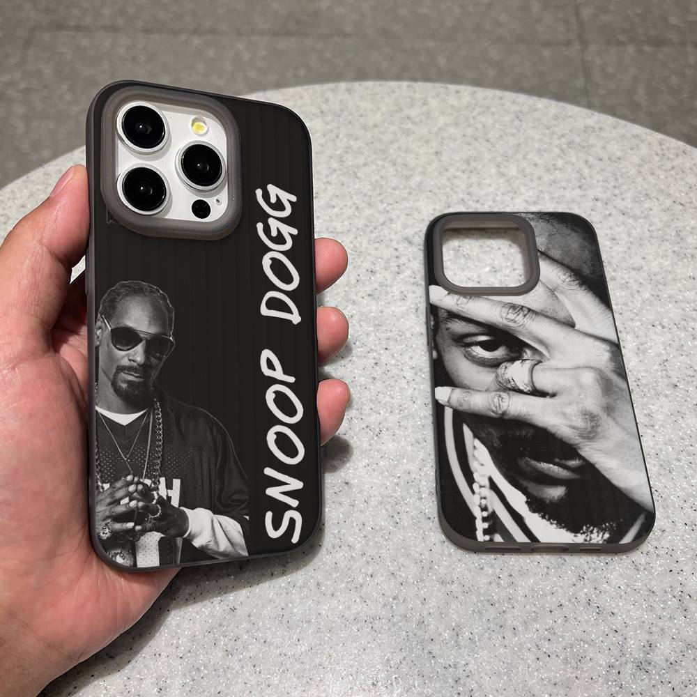 S-Snoop Singer Dogg Phone Case For IPhone 11 12 13 14 15 16 17 Pro Max PLUS Pro Wave Corrugated Silicone Case
