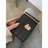 Mini Crocodile Embossed Turn-lock Square Bag