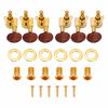 6PCS Semi-Closed 3L3R Tuning Pegs Golden Tuning Keys Professional Guitar Tuning Pegs  Guitarists