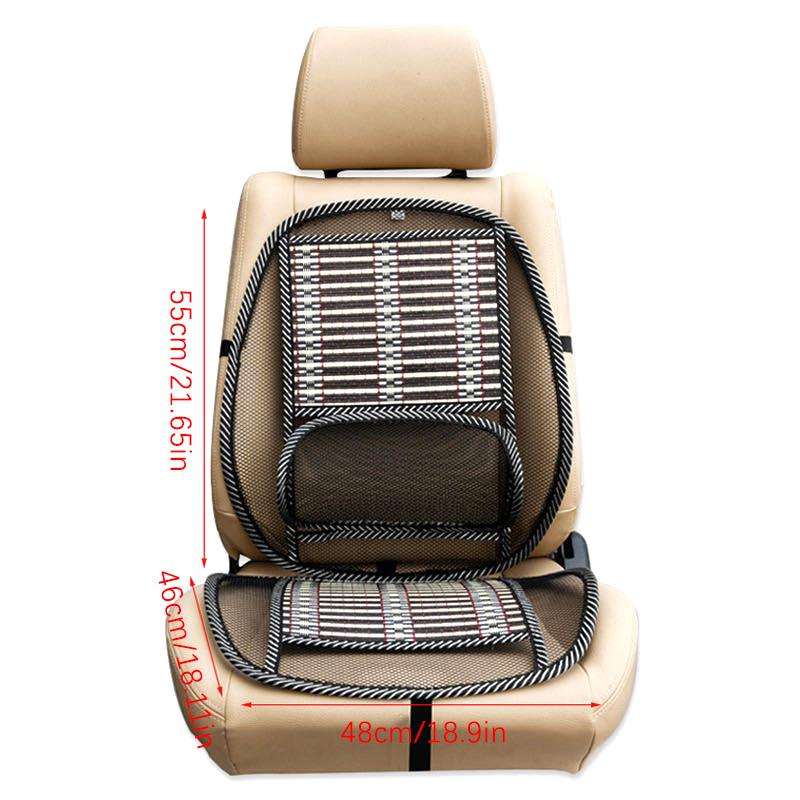Cuscino per sedia da ufficio universale estivo, traspirante, supporto lombare per la schiena, correzione della postura della colonna vertebrale, cuscino per auto, per sedile di auto e camion.