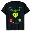 Pickle Ball Is Calling Sport Funny Pickleball Vintage Player T Shirts Tee Tops ShortSleeve Tshirt Clothing Basic Tshirts