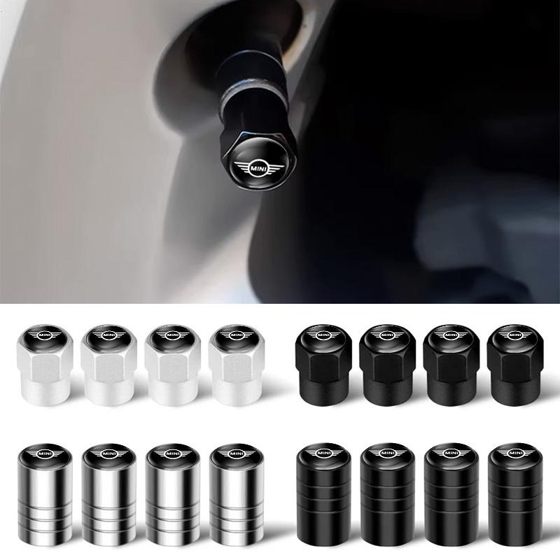 4Pcs Car Wheel Tire Valve Caps Metal Stem Cover Accessory For MINI R55 R56 F55 F56 R57 R58 R59 Cooper One JCW Clubman Countryman gzpxv22
