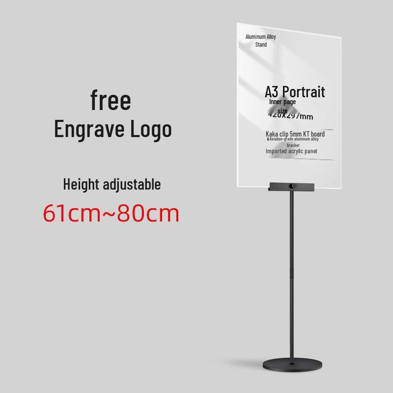 Aluminum Poster Stand for Store Promotions - Manager's Pick for New Arrivals