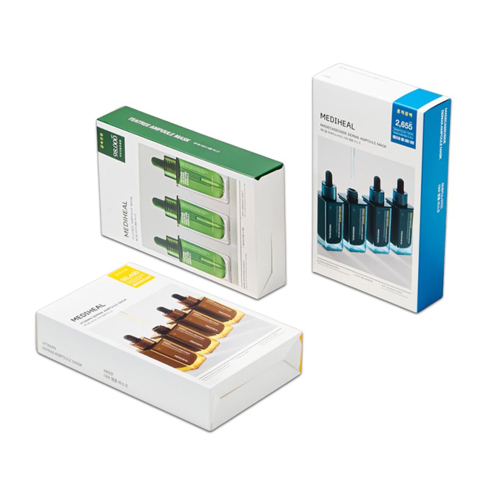 

Mediheal Best Ampoule Mask Pack Set (Tea Tree + Madecassoside + Vita) 25ml × 10 Sheets × 3 Types