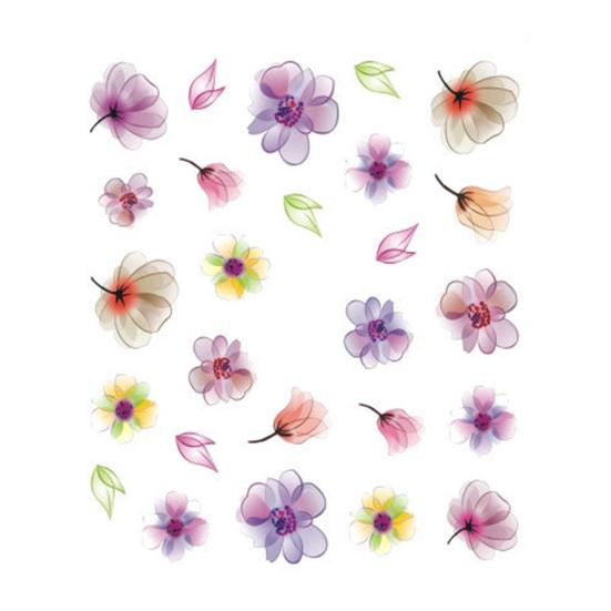 Nagelaufkleber zum Übertragen von Wasserzeichen, ausgefallene Blumenmuster, sicheres Material