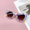 Girls Boys Cute Floral Printing Sunglasses Outdoor Sun Protection Children Lovely Vintage Glasses Classic Kids Eyewear Goggles