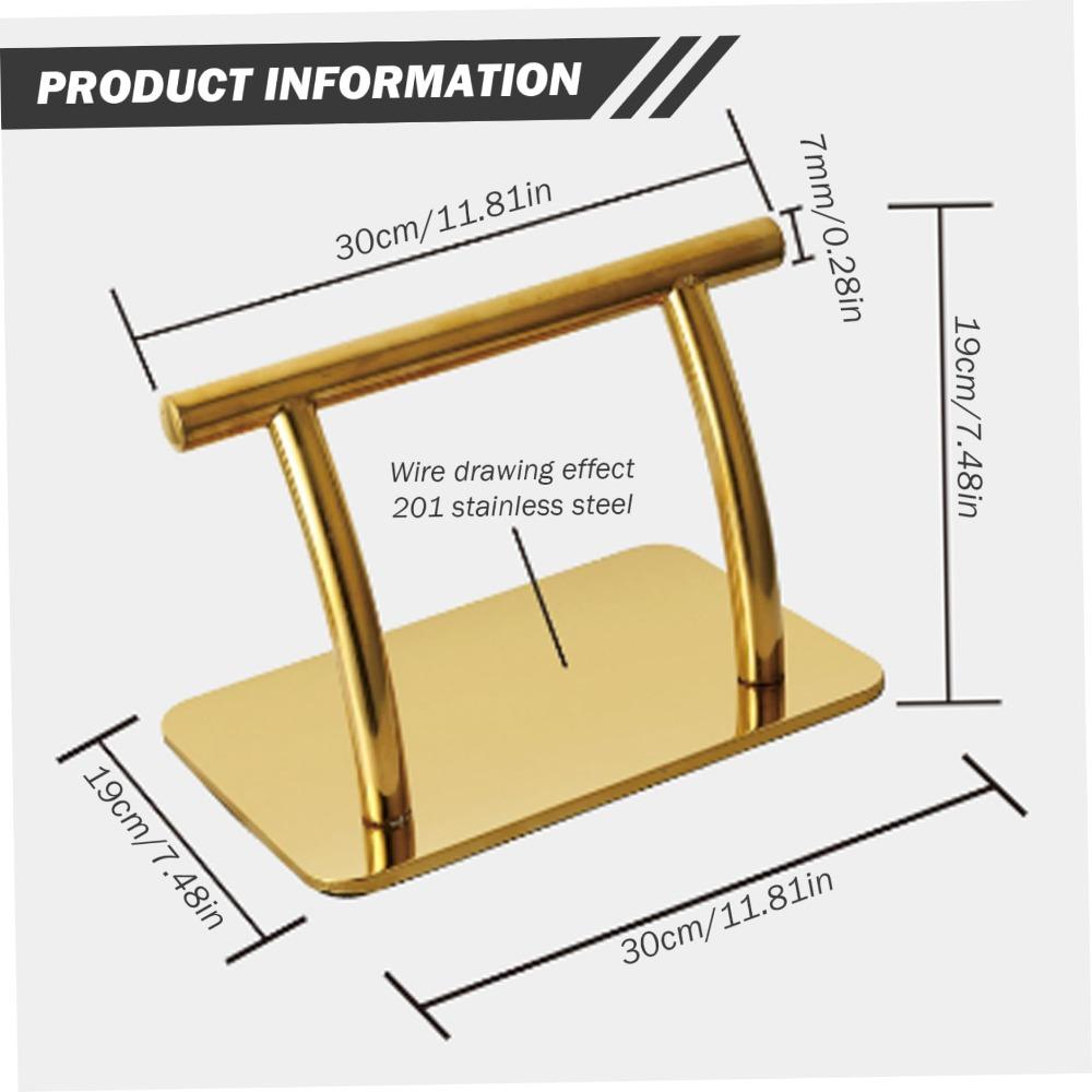 

Stainless Steel Foot Rest Ergonomic Design Chair Accessory Parts Professional Use золотий