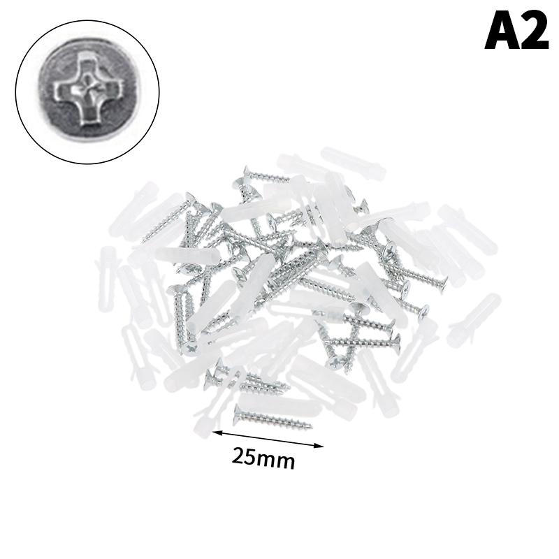 10 Bags Self-Tapping Screws Kit Stainless Steel Expansion Screws Cross Tips Wall Anchors And Screws For Drywall