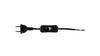 Connecting Cable With Switch B/U Euro 3M Black Or-Ae-1394/B