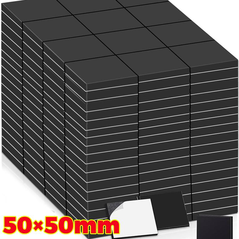 Self Adhesive Magnets Sheet Soft Flexible Magnetic Stickers for Refrigerator Whiteboard Office DIY Crafts Sticker Multiple Sizes