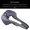 HASSNS Lightweight Mountain & Road Bike Saddle - Comfortable, Breathable Microfiber Leather with Hollow Design.