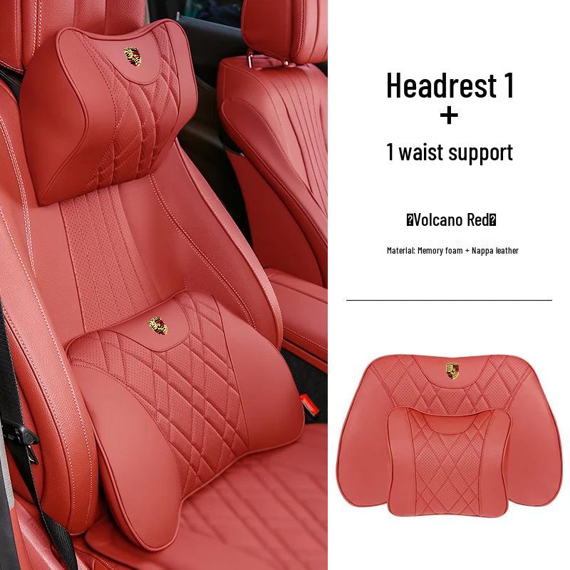 Porsche Cayenne, Macan, Panamera, 911/718 Car Headrest & Lumbar Support Cushions